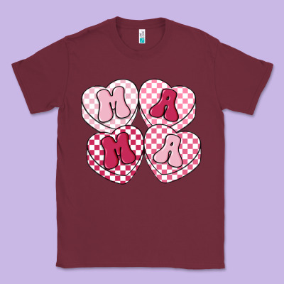 Mama Candy Hearts Classic Tee Designed By Lillyallendesigns