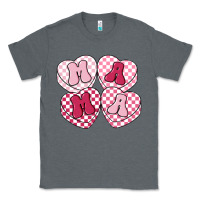 Charcoal Heather mama candy hearts Classic Tee - LillyAllenDesigns