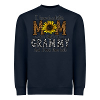 Navy i have two titles mom and grmmh and i rock them both Heavyweight Sweatshirt - CowhideDigitalArt