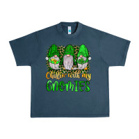 Midnight Navy st patrick s chillin with my gnomies Urban Heavy Tee - JahusDesignShop
