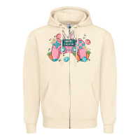 Sandshell happy easter Zipper Hoodie - MaliasSmallBusiness