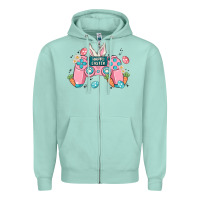 Seafoam happy easter Zipper Hoodie - MaliasSmallBusiness