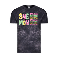 Cloud Black she is mom Vintage Tee - JahusDesignShop