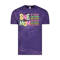 Cloud Purple she is mom Vintage Tee - JahusDesignShop
