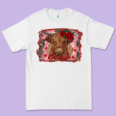Be Mine Cow Premium Tee Designed By Ranaportraitstore