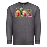Charcoal Heather gingerbread coffee Premium Sweatshirt - MaliasSmallBusiness