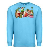 Ocean Blue gingerbread coffee Premium Sweatshirt - MaliasSmallBusiness