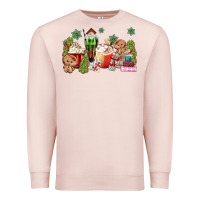 Pale Pink gingerbread coffee Premium Sweatshirt - MaliasSmallBusiness