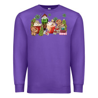Purple gingerbread coffee Premium Sweatshirt - MaliasSmallBusiness