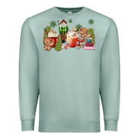 Seafoam gingerbread coffee Premium Sweatshirt - MaliasSmallBusiness