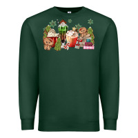 Sports Green gingerbread coffee Premium Sweatshirt - MaliasSmallBusiness