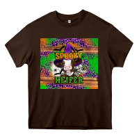 Chocolate Brown Spooky Heifer Heavy Core Tee - Artiststas