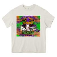 Cream Spooky Heifer Heavy Core Tee - Artiststas