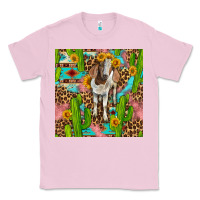 Bubblegum Pink western boer goat seamless pattern Classic Tee - BundleAndBundleShop