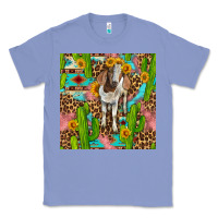 Colony Blue western boer goat seamless pattern Classic Tee - BundleAndBundleShop