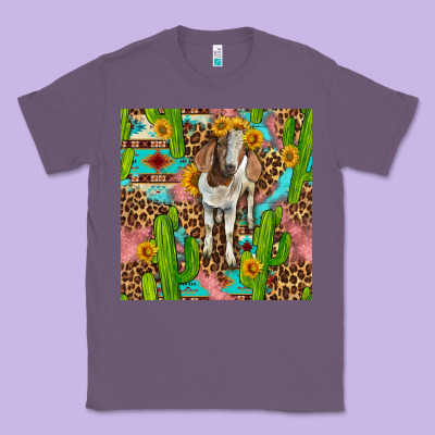 Western Boer Goat Seamless Pattern Classic Tee Designed By Bundleandbundleshop