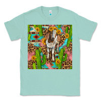 Seafoam western boer goat seamless pattern Classic Tee - BundleAndBundleShop