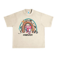 Sandshell nurse life rainbow Urban Heavy Tee - JahusDesignShop