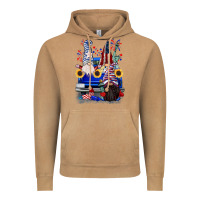 Vintage Camel 4th of July gnomes truck Vintage Hoodie - CowGirlArtShop
