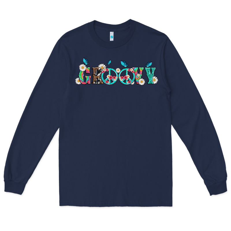 Groovy With Peace  Sign Flowers Long Sleeve Tee by Artiststas | Teevron