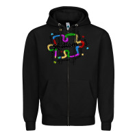 Black autism teacher pencil Zipper Hoodie - MaliasSmallBusiness