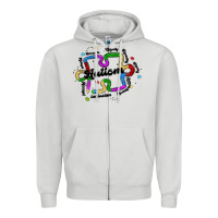 Dove Grey autism teacher pencil Zipper Hoodie - MaliasSmallBusiness