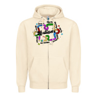 Sandshell autism teacher pencil Zipper Hoodie - MaliasSmallBusiness