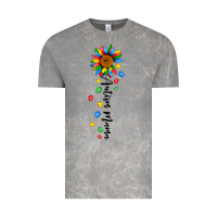 Cloud Rock autism mama sunflower black Vintage Tee - JahusDesignShop