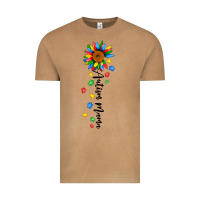 Vintage Camel autism mama sunflower black Vintage Tee - JahusDesignShop
