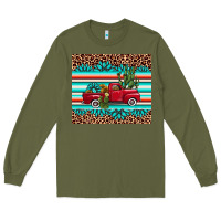 Army Green truck gemstone leopard Long Sleeve Tee - AdoDesignShop