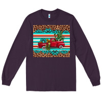 Plum truck gemstone leopard Long Sleeve Tee - AdoDesignShop