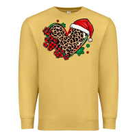 Antique Gold christmas paw heart Premium Sweatshirt - MaliasSmallBusiness
