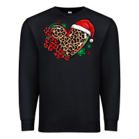 Black christmas paw heart Premium Sweatshirt - MaliasSmallBusiness