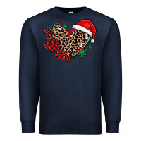 Navy christmas paw heart Premium Sweatshirt - MaliasSmallBusiness