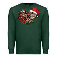 Sports Green christmas paw heart Premium Sweatshirt - MaliasSmallBusiness