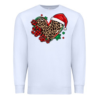 White christmas paw heart Premium Sweatshirt - MaliasSmallBusiness