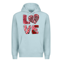 Blue Mist love with pink gemstone Premium Hoodie - RanaPortraitStore