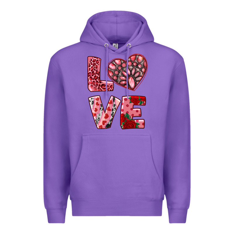 Love With Pink Gemstone Premium Hoodie by RanaPortraitStore | Teevron