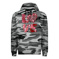 Slate Camo love with pink gemstone Premium Hoodie - RanaPortraitStore