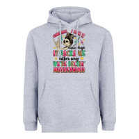 Heather Grey some days i rock it some days it rocks me Heavyweight Hoodie - MaliasSmallBusiness