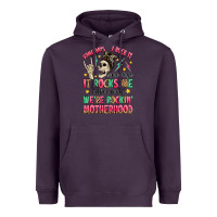 Plum some days i rock it some days it rocks me Heavyweight Hoodie - MaliasSmallBusiness