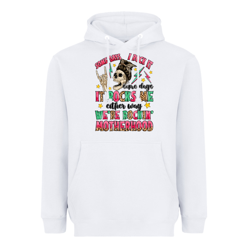 Some Days I Rock It Some Days It Rocks Me Heavyweight Hoodie by MaliasSmallBusiness | Teevron