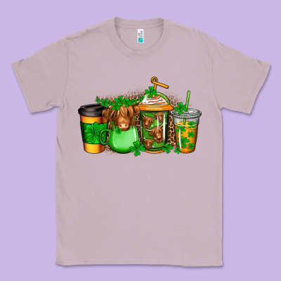 Longhaired Cow St Patricks Coffee Classic Tee Designed By Jasminsmagicworld