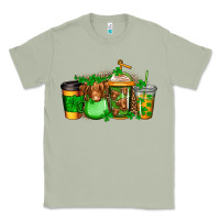 Matcha longhaired cow st patricks coffee Classic Tee - Jasminsmagicworld
