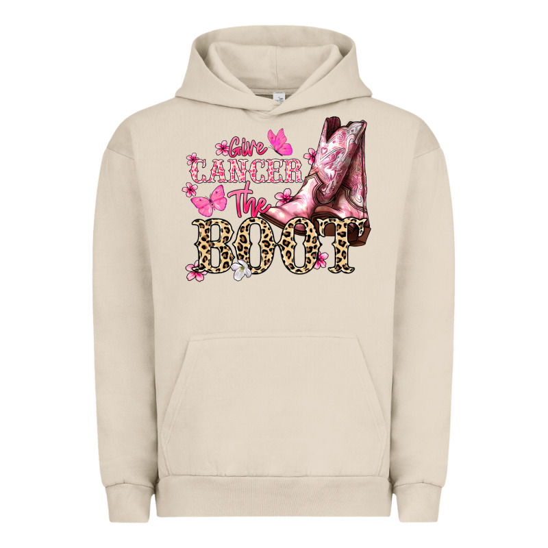 Give Cancer The Boot Cancer Awareness Urban Hoodie by HowdyJamesFarm | Teevron