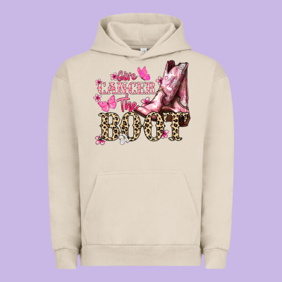 Give Cancer The Boot Cancer Awareness Urban Hoodie Designed By Howdyjamesfarm
