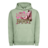 Pigment Oil Green Give Cancer the boot Cancer Awareness Urban Hoodie - HowdyJamesFarm