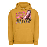 Pigment Peanut Butter Give Cancer the boot Cancer Awareness Urban Hoodie - HowdyJamesFarm