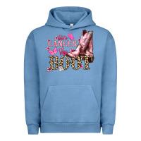 Pigment Pebble Blue Give Cancer the boot Cancer Awareness Urban Hoodie - HowdyJamesFarm