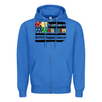 True Royal autism usa flag Zipper Hoodie - MaliasSmallBusiness